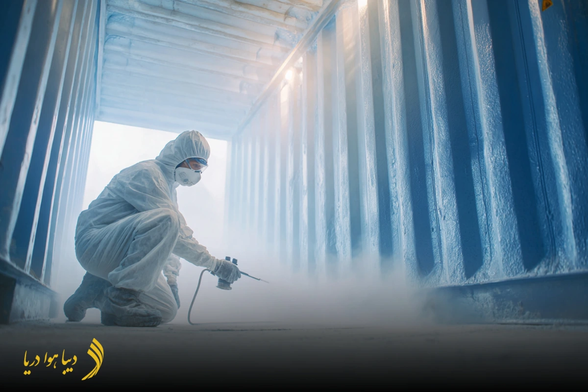 تثبیت بار در کانتینرهای دریایی