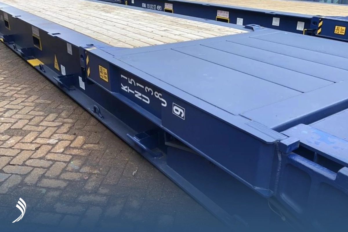 کانتینر 40 فوت فلت رک